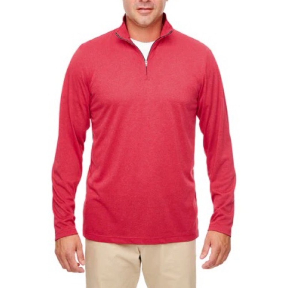 Ultraclub Men’s Quarter-Zip Cool & Dry